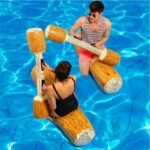 Inflatable Log Joust Set Raft Water Pool Float Piscina Mattress Battle Game Lifebuoy Kickboard - 4