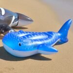 Inflatable Pool Float For Children Whale Shark Toys Surfboard With Safety Handle Swimming Circle Water Mattress Party - 4