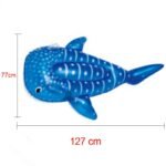 Inflatable Pool Float For Children Whale Shark Toys Surfboard With Safety Handle Swimming Circle Water Mattress Party - 6