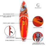 Inflatable Stand Up Paddle Board Sup-board Surfboard Kayak Surf Set 11'6 Inch X33''x6''with Backpack Leash Pump Waterproof Bag - 3