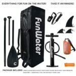 Inflatable Stand Up Paddle Board Sup-board Surfboard Kayak Surf Set 11'6 Inch X33''x6''with Backpack Leash Pump Waterproof Bag - 4