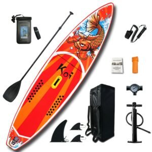 Inflatable Stand Up Paddle Board Sup-board Surfboard Kayak Surf Set 11'6 Inch X33''x6''with Backpack Leash Pump Waterproof Bag