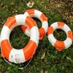 Inflatable Swim Ring Life Buoy Floating Armpit Swimming Lap Pvc Circle With Rope - 2