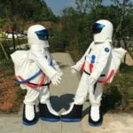 Inflatable Toys Space Suits Adults Children Astronaut Costume Silver White Halloween Costumes Clothes & Backpack Shoes - 3