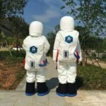 Inflatable Toys Space Suits Adults Children Astronaut Costume Silver White Halloween Costumes Clothes & Backpack Shoes - 4