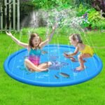 Inflatable Water Spray Pad Children's Outdoor Play Toy Sprinkler Unicorn Coco Rainbow Cloud Arch - 3
