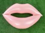 Inflatable Sequins Lips Swimming Ring Adult Women Rose Gold Mouth Pool Float Red Circle Child Lifebuoy - 6