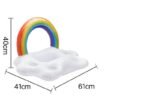 Inflatable Plate Rainbow Cloud Food Tray Drink Floats Pool Party Ice Bar Water Float Coke Beer Cup Holder - 4