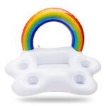 Inflatable Plate Rainbow Cloud Food Tray Drink Floats Pool Party Ice Bar Water Float Coke Beer Cup Holder - 6