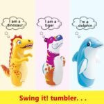 Inflatable Tumbler Toy 0-5 Year Old Baby Large Educational Animal - 3