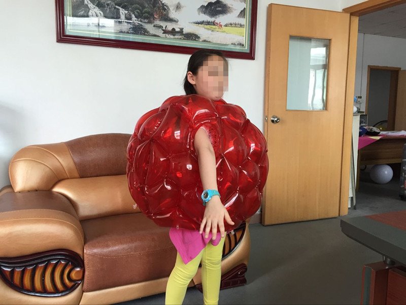 Durable 60cm Kids Inflatable Bumperball Outdoor Fun Bubble Ball Easy Inflate Play Ball - 3