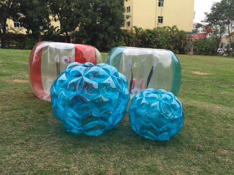 Durable 60cm Kids Inflatable Bumperball Outdoor Fun Bubble Ball Easy Inflate Play Ball - 8