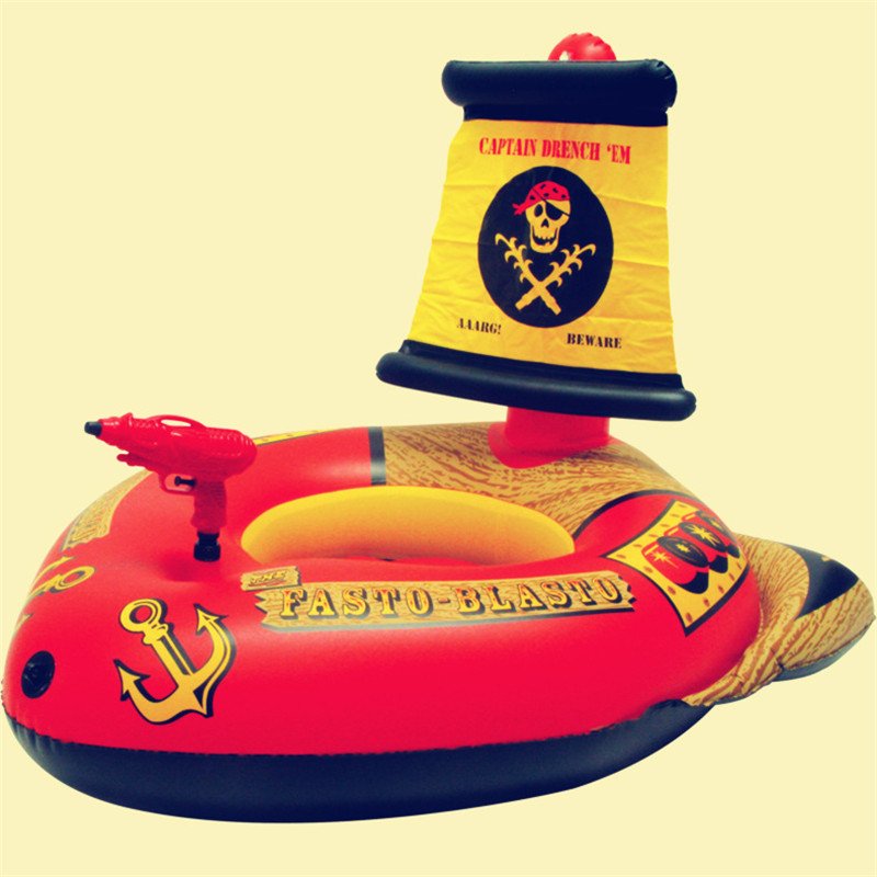 Pirate Ship Inflatable Pool Float With Water Adult Swimming Circle Childrens Party Toy Air Mattress Rubber Ring - 4 Pirate Ship Inflatable Pool Float With Water Adult Swimming Circle Childrens Party Toy Air Mattress Rubber Ring - 4