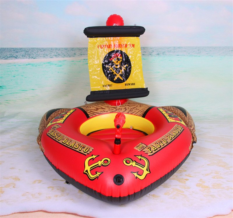 Pirate Ship Inflatable Pool Float With Water Adult Swimming Circle Childrens Party Toy Air Mattress Rubber Ring - 5 Pirate Ship Inflatable Pool Float With Water Adult Swimming Circle Childrens Party Toy Air Mattress Rubber Ring - 5