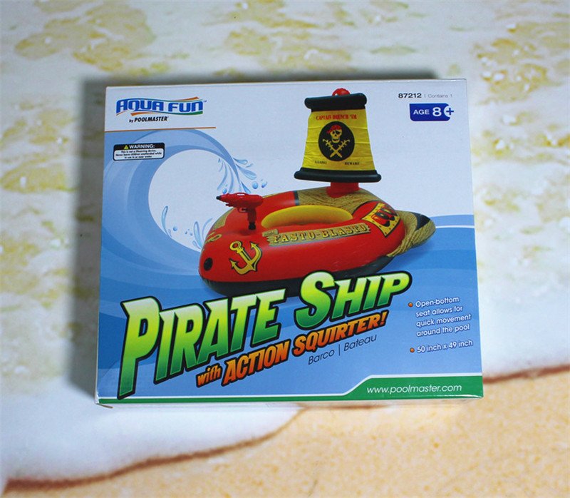 Pirate Ship Inflatable Pool Float With Water Adult Swimming Circle Childrens Party Toy Air Mattress Rubber Ring - 11 Pirate Ship Inflatable Pool Float With Water Adult Swimming Circle Childrens Party Toy Air Mattress Rubber Ring - 11