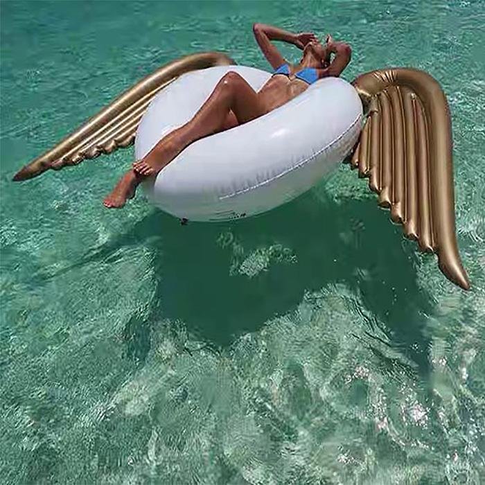 Inflatable Angel Wings Pool Float Summer Water Fun Toy Swimming Tube Raft For Kids And Adults - 10