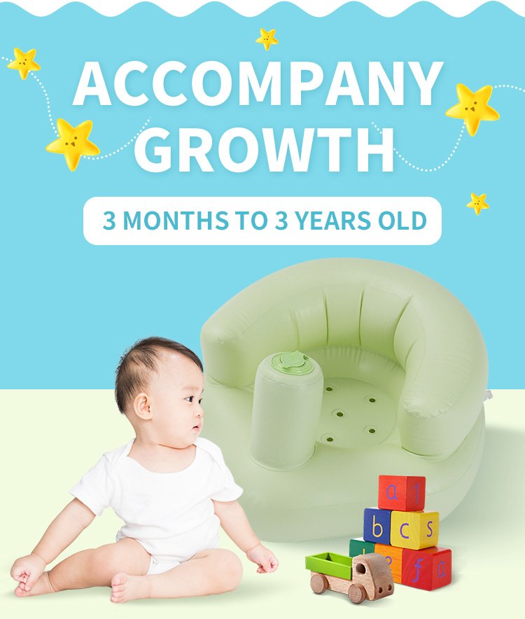 Portable Inflatable Pvc Baby Chair Kids Bath Sofa Learning Stool Training Seat Childrens Dining Furniture - 4