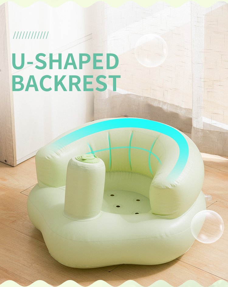 Portable Inflatable Pvc Baby Chair Kids Bath Sofa Learning Stool Training Seat Childrens Dining Furniture - 5