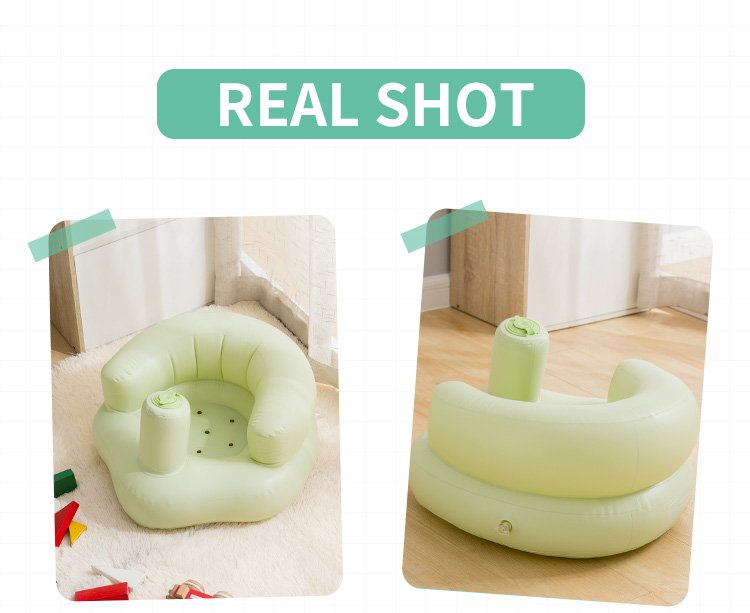 Portable Inflatable Pvc Baby Chair Kids Bath Sofa Learning Stool Training Seat Childrens Dining Furniture - 13