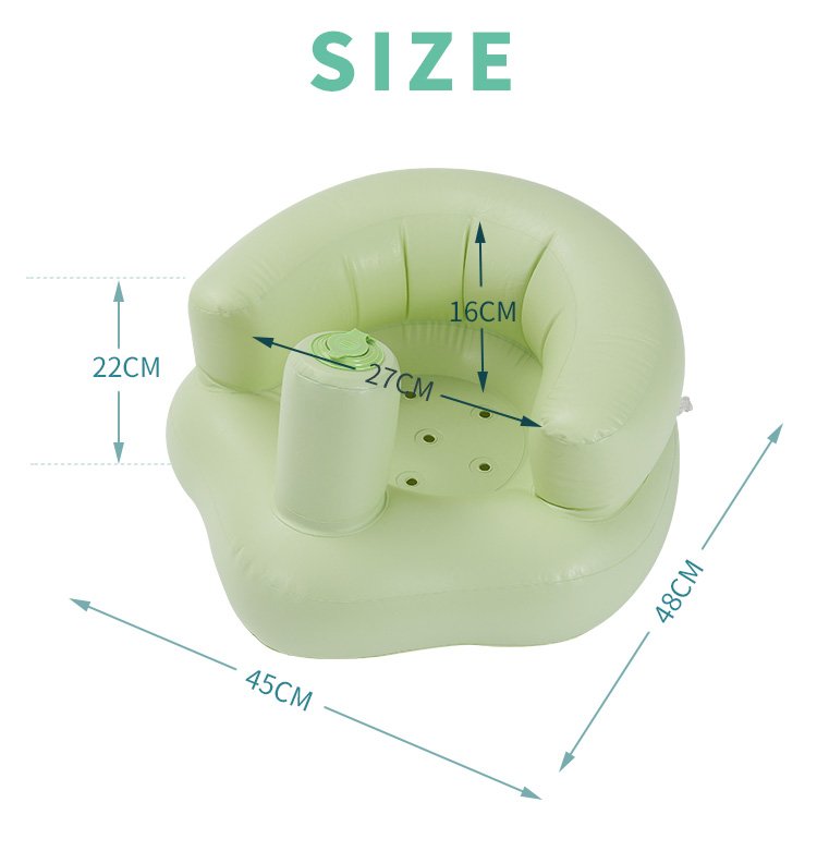 Portable Inflatable Pvc Baby Chair Kids Bath Sofa Learning Stool Training Seat Childrens Dining Furniture - 3