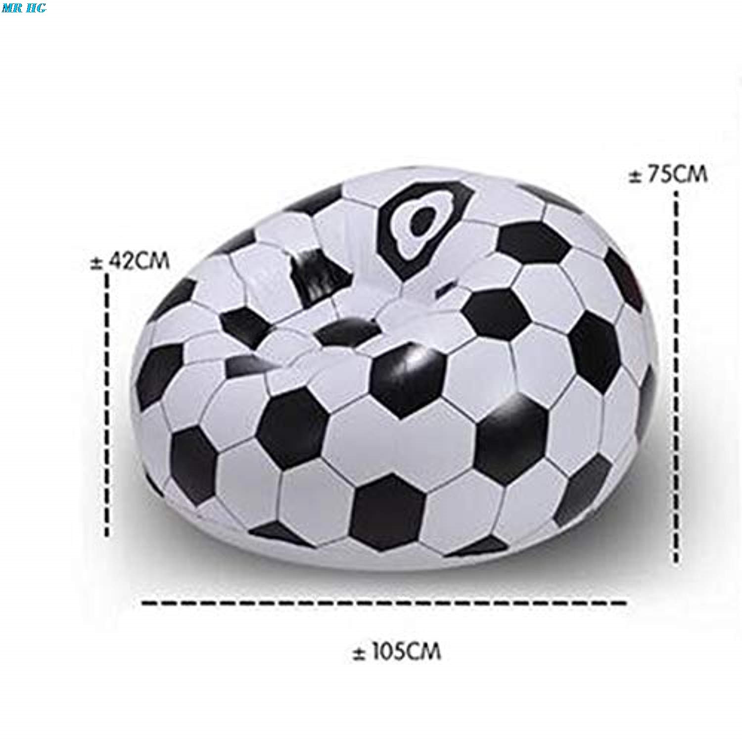 Inflatable Soccer Ball Lounge Chair Indoor Air Sofa Flocking Pvc Football Design Suitable For Adults Kids - 5 Inflatable Soccer Ball Lounge Chair Indoor Air Sofa Flocking Pvc Football Design Suitable For Adults Kids - 5