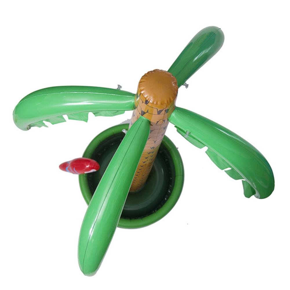 Palm Tree Shaped Inflatable Drinks Holder Ice Bucket Pool Bar Tray For Beach Party Activities 4 Pack - 13