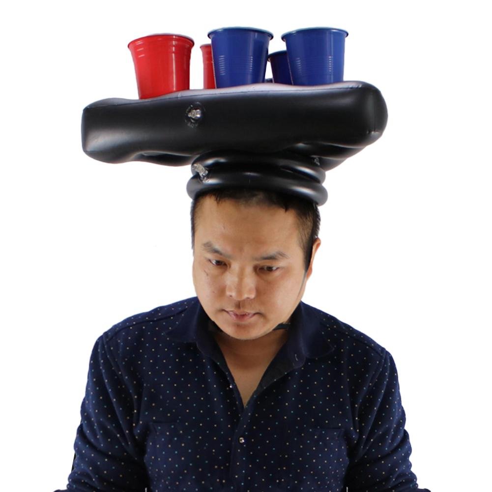 Fun Inflatable Beer Pong Hat Game Giant Floating Pool Toy For Beach Swimming Pool Parties Ideal For Kids - 6