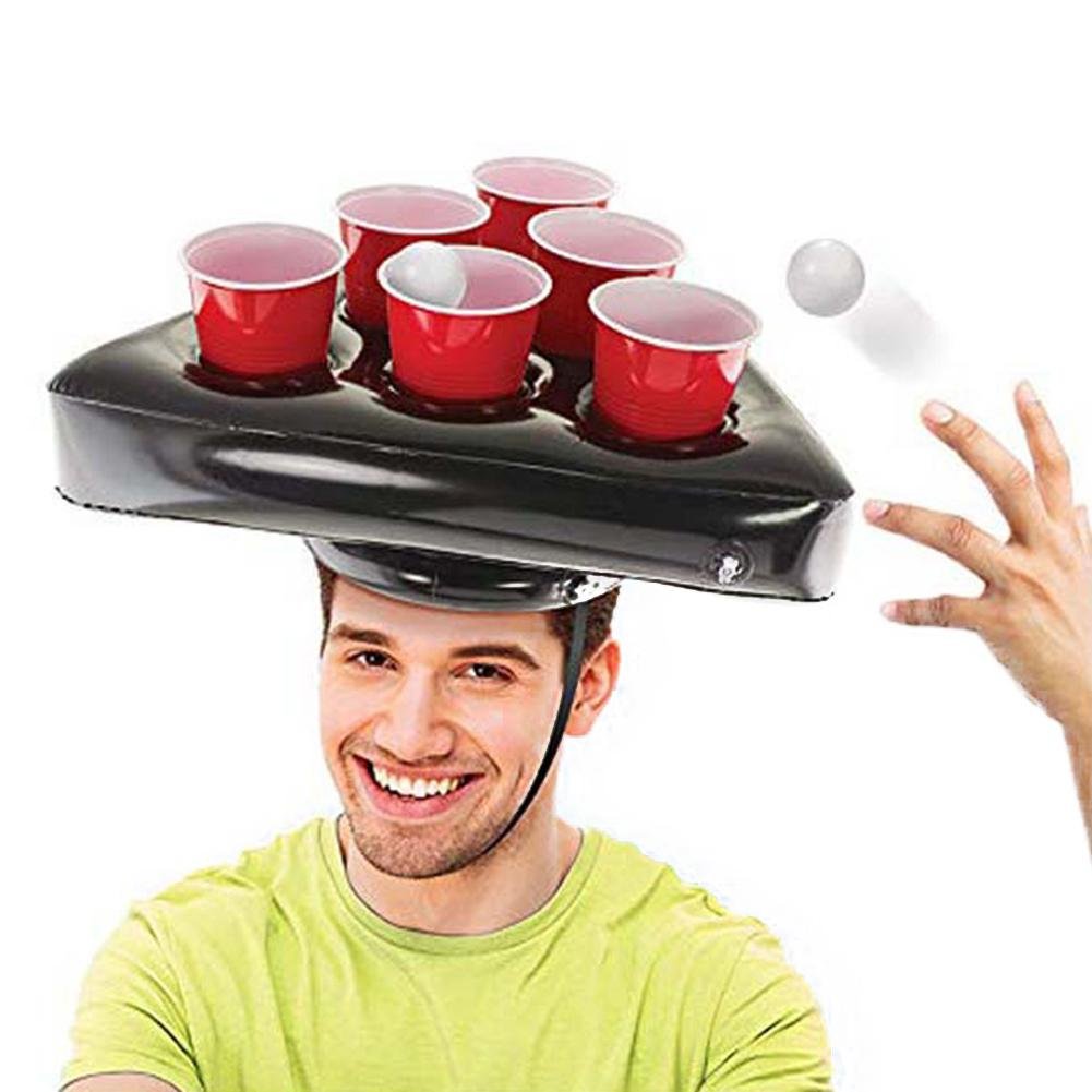 Fun Inflatable Beer Pong Hat Game Giant Floating Pool Toy For Beach Swimming Pool Parties Ideal For Kids - 8