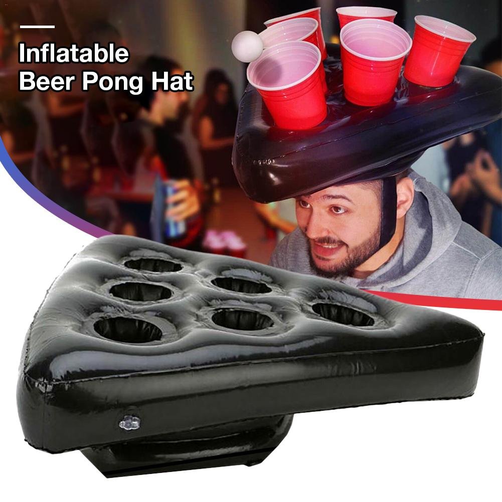 Fun Inflatable Beer Pong Hat Game Giant Floating Pool Toy For Beach Swimming Pool Parties Ideal For Kids - 3