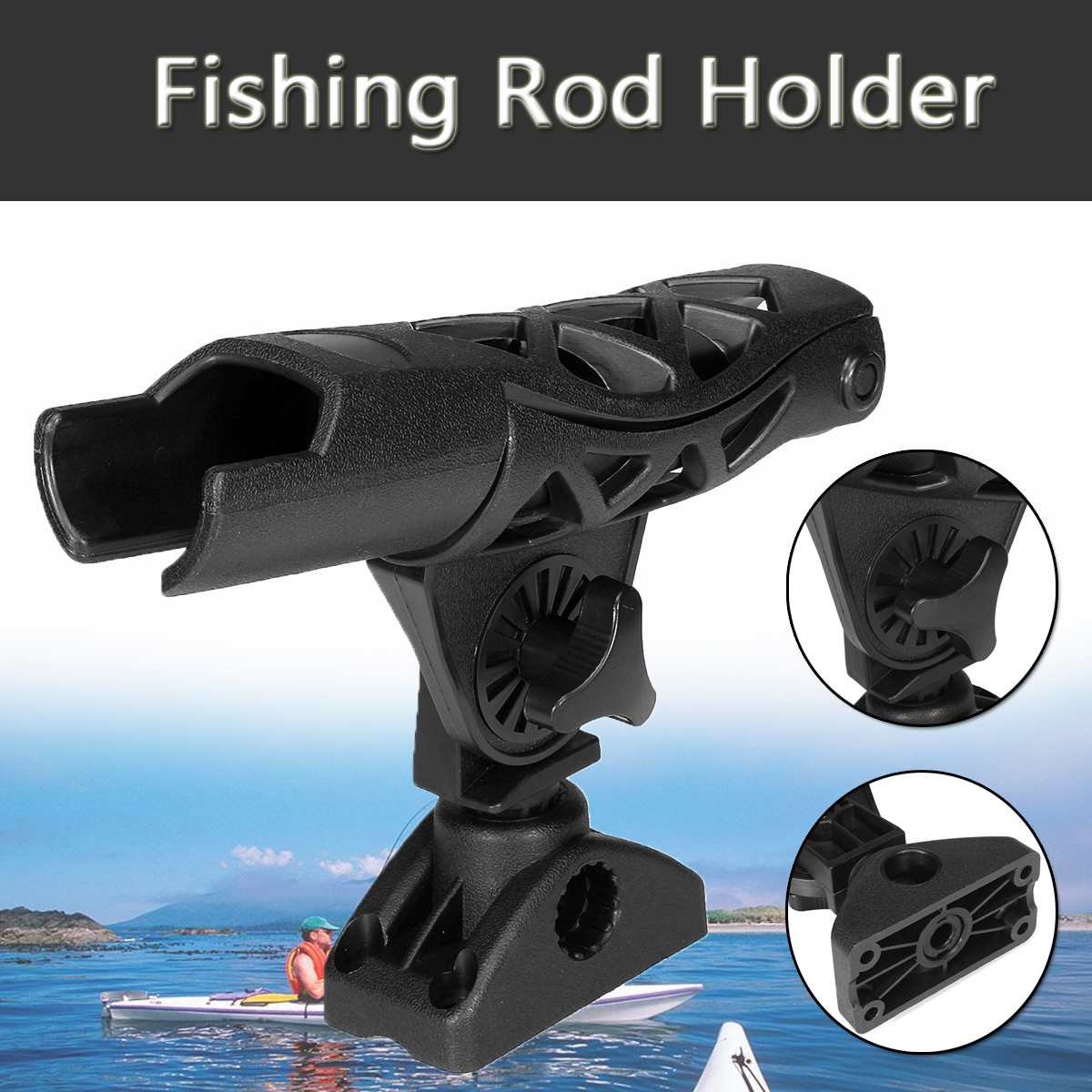 Pvc Inflatable Boat Accessory Sup Board Kayak Dinghy Raft Fishing Rod Holder Adjustable Mount Angle - 1 Pvc Inflatable Boat Accessory Sup Board Kayak Dinghy Raft Fishing Rod Holder Adjustable Mount Angle - 1