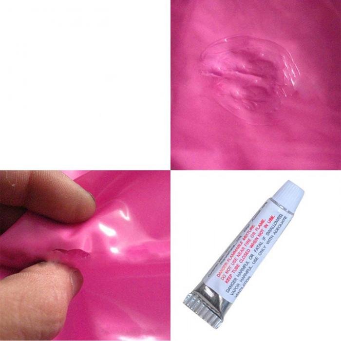 Pvc Inflatable Boat Air Mattress Swimming Ring Waterbed Repair Kit With Adhesive Patches - 6