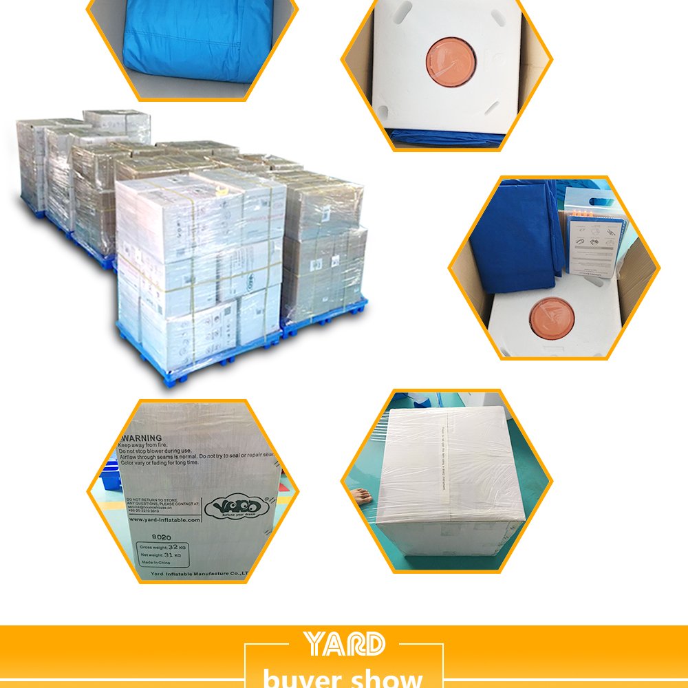 Inflatable Bouncy Castle Combo Dual Slide Obstacle Course Trampoline 65x45x38m Kids Outdoor Entertainment Games - 12