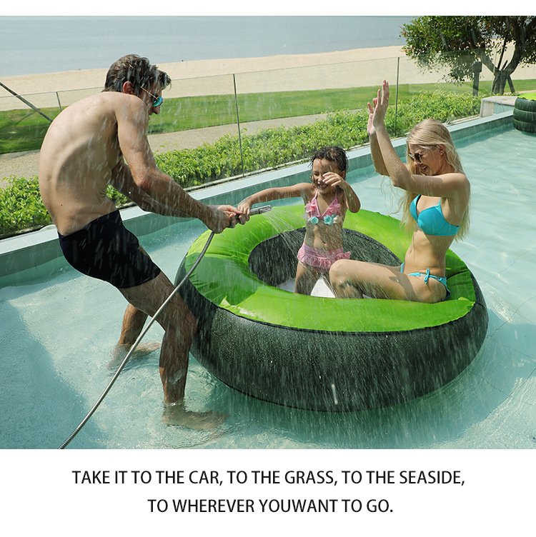 Outdoor Inflatable Camping Table With Air Sofa Folding Round Childrens Multiplayer Furniture Includes Pump Tools - 2