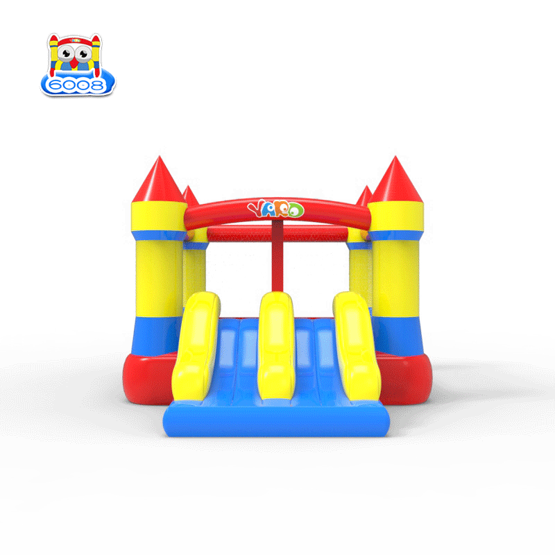 Deluxe Inflatable Bouncy Castle With Dual Slides 37x26x21m Jumping Games Pvc Oxford Cloth Trampoline Bounce House With Balls And Blower - 2