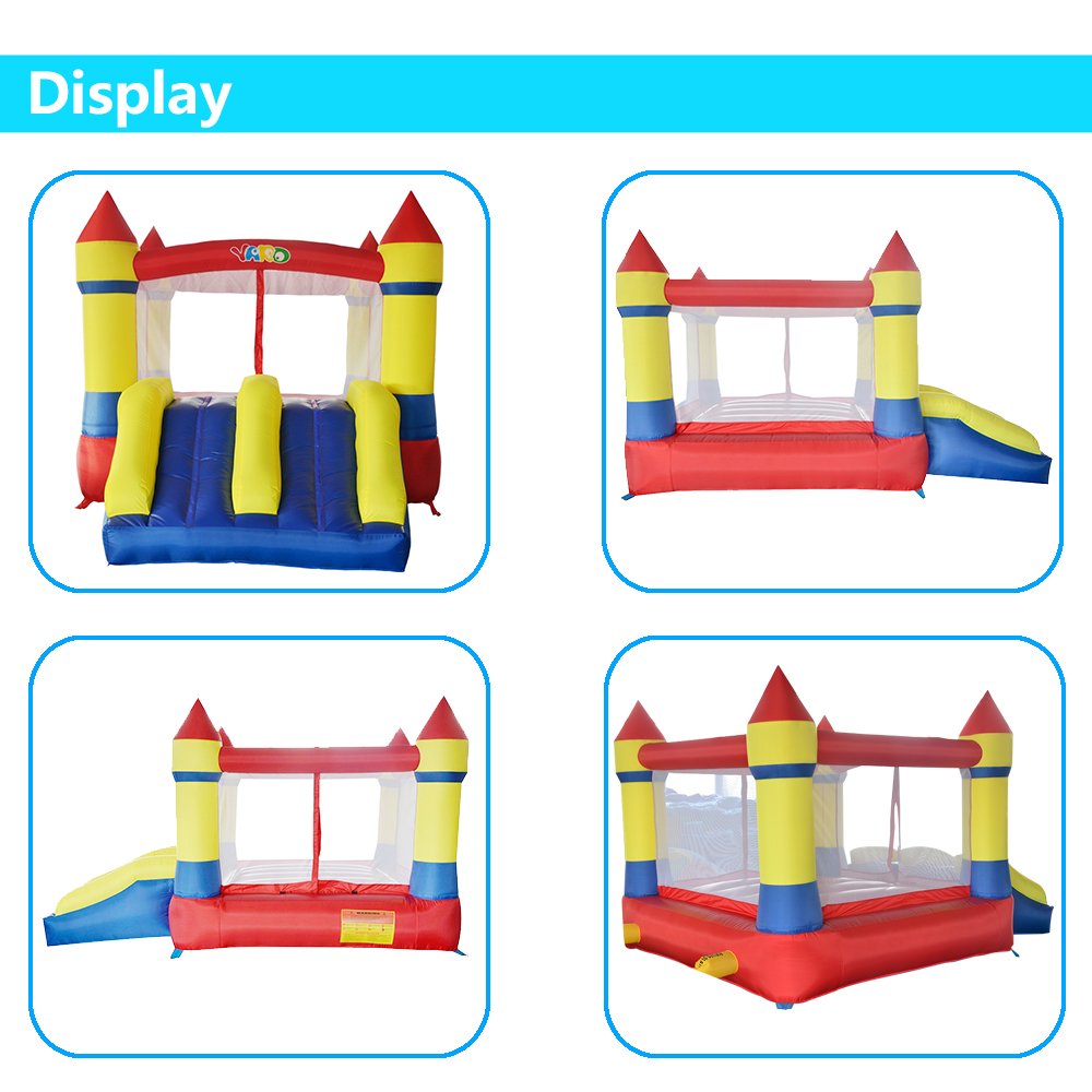 Deluxe Inflatable Bouncy Castle With Dual Slides 37x26x21m Jumping Games Pvc Oxford Cloth Trampoline Bounce House With Balls And Blower - 19