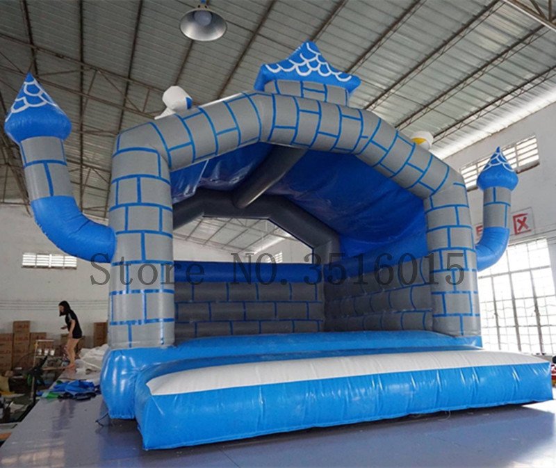 Inflatable Bounce House Childrens Jumping Castle With Trampoline And Slide Fun Outdoor Playset - 1 Inflatable Bounce House Childrens Jumping Castle With Trampoline And Slide Fun Outdoor Playset - 1