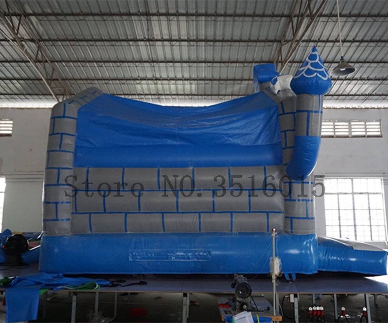 Inflatable Bounce House Childrens Jumping Castle With Trampoline And Slide Fun Outdoor Playset - 4 Inflatable Bounce House Childrens Jumping Castle With Trampoline And Slide Fun Outdoor Playset - 4