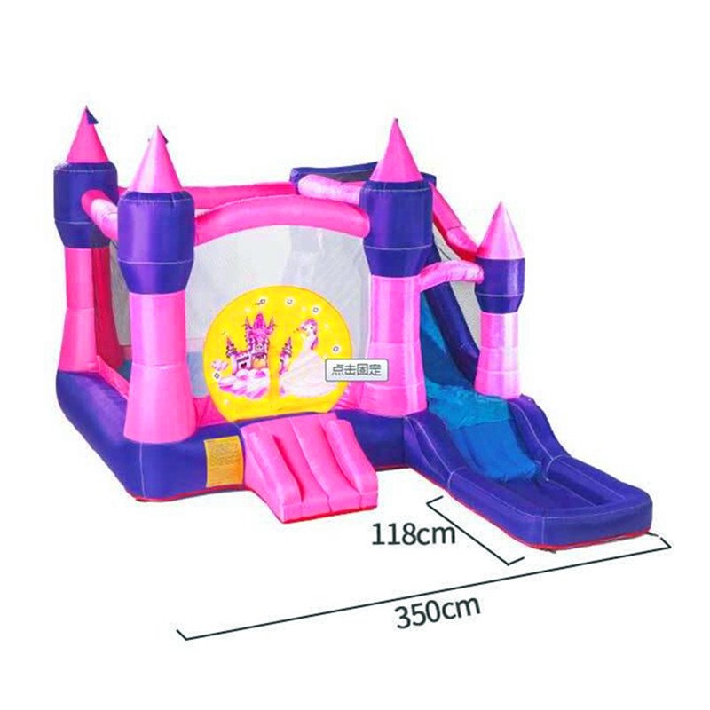 Kids Inflatable Princess Castle Trampoline With Slide Playground Equipment For Amusement Park G2006 - 2