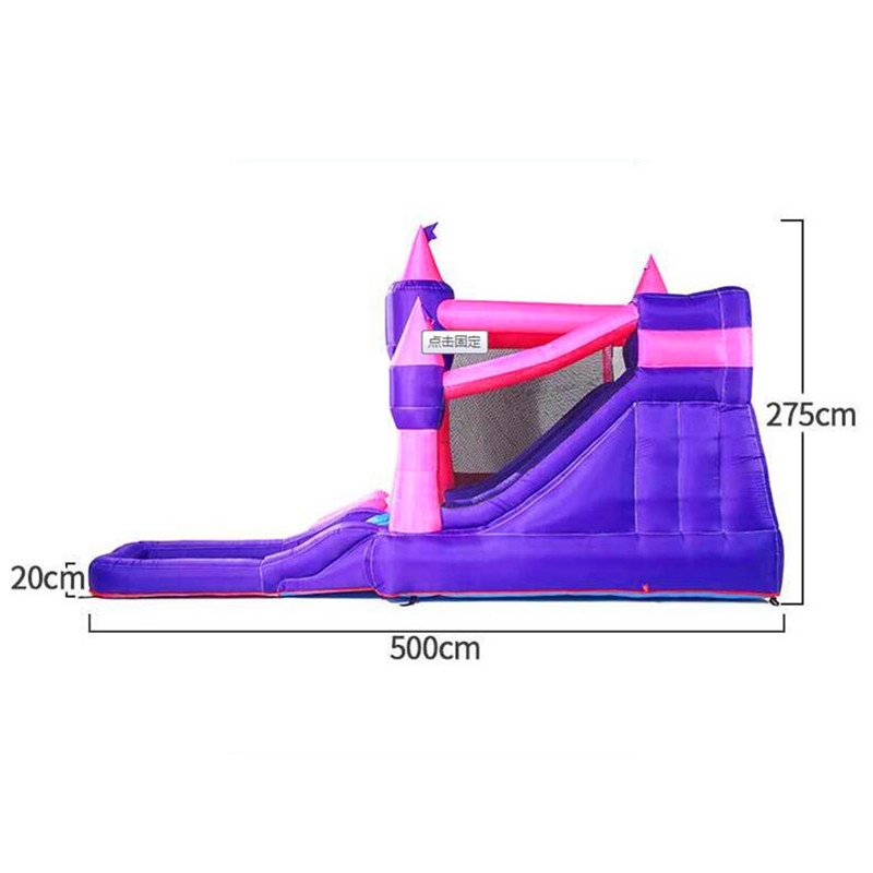 Kids Inflatable Princess Castle Trampoline With Slide Playground Equipment For Amusement Park G2006 - 3