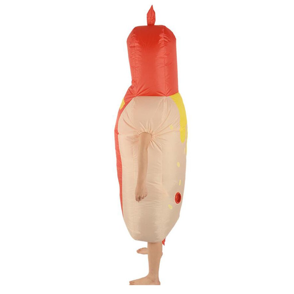 Deluxe Inflatable Hot Dog Costume Perfect For Christmas Birthday Cosplay Fancy Dress Party Events - 6