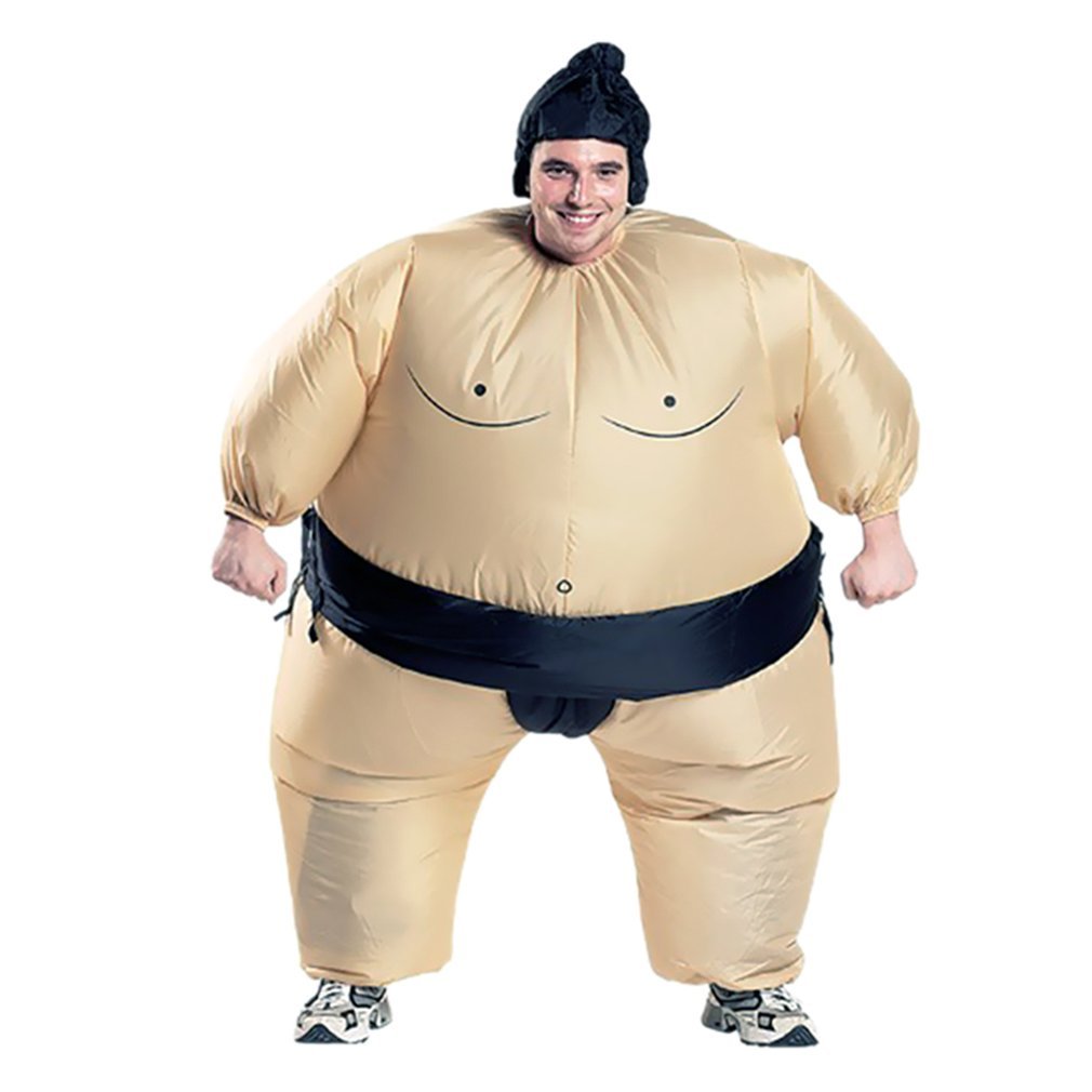 Adult Childrens Halloween Inflatable Wrestler Costume Ideal For Cosplay Parties Blowup Fun - 3
