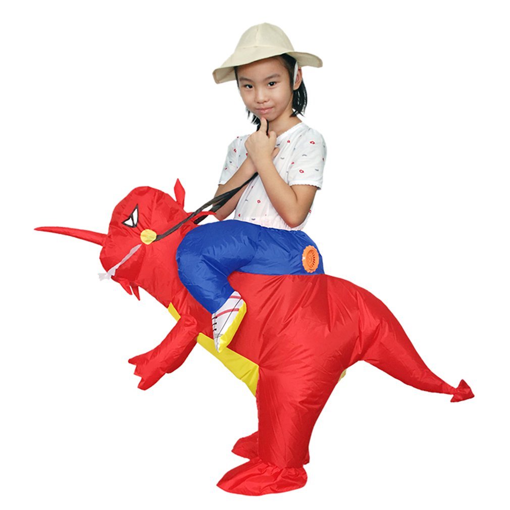 Deluxe Adult Kids Inflatable Dinosaur Costume Blowup Cosplay Outfit For Halloween Christmas Parties - 5 Deluxe Adult Kids Inflatable Dinosaur Costume Blowup Cosplay Outfit For Halloween Christmas Parties - 5