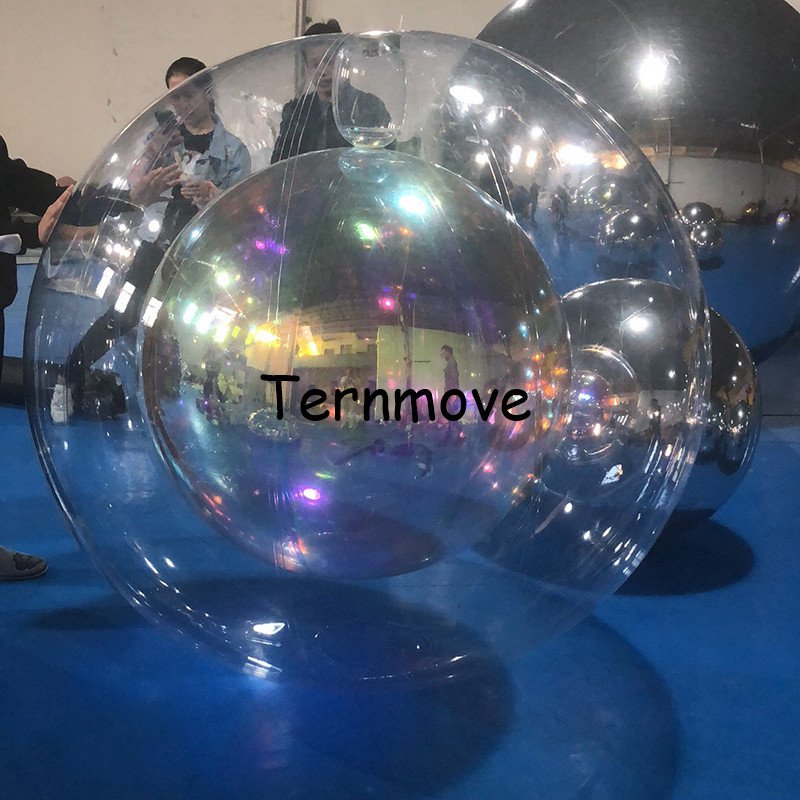 Double Layer Inflatable Mirror Ball Decoration For Christmas Weddings Disco Bar Parties Reflective Year Ornament Balloon - 1 Double Layer Inflatable Mirror Ball Decoration For Christmas Weddings Disco Bar Parties Reflective Year Ornament Balloon - 1