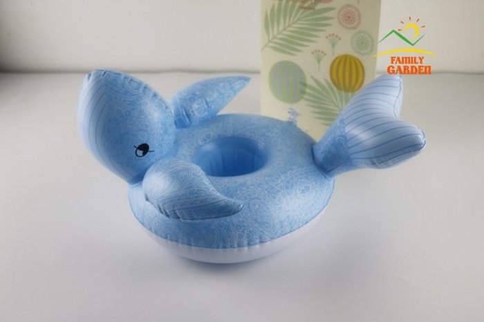 Inflatable Pool Float Drink Holders Swan Donut Duck Football Flamingo Heart Cloud Mushroom Designs - 18