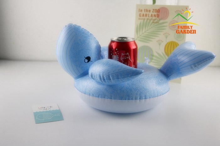Inflatable Pool Float Drink Holders Swan Donut Duck Football Flamingo Heart Cloud Mushroom Designs - 19