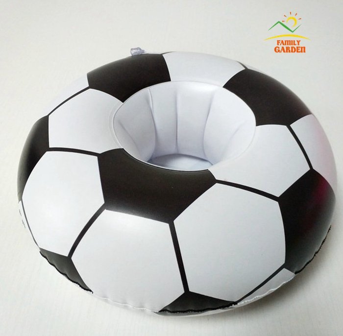 Inflatable Pool Float Drink Holders Swan Donut Duck Football Flamingo Heart Cloud Mushroom Designs - 26