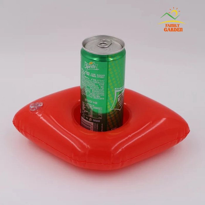 Inflatable Pool Float Drink Holders Swan Donut Duck Football Flamingo Heart Cloud Mushroom Designs - 32