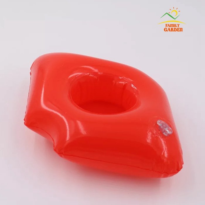 Inflatable Pool Float Drink Holders Swan Donut Duck Football Flamingo Heart Cloud Mushroom Designs - 33