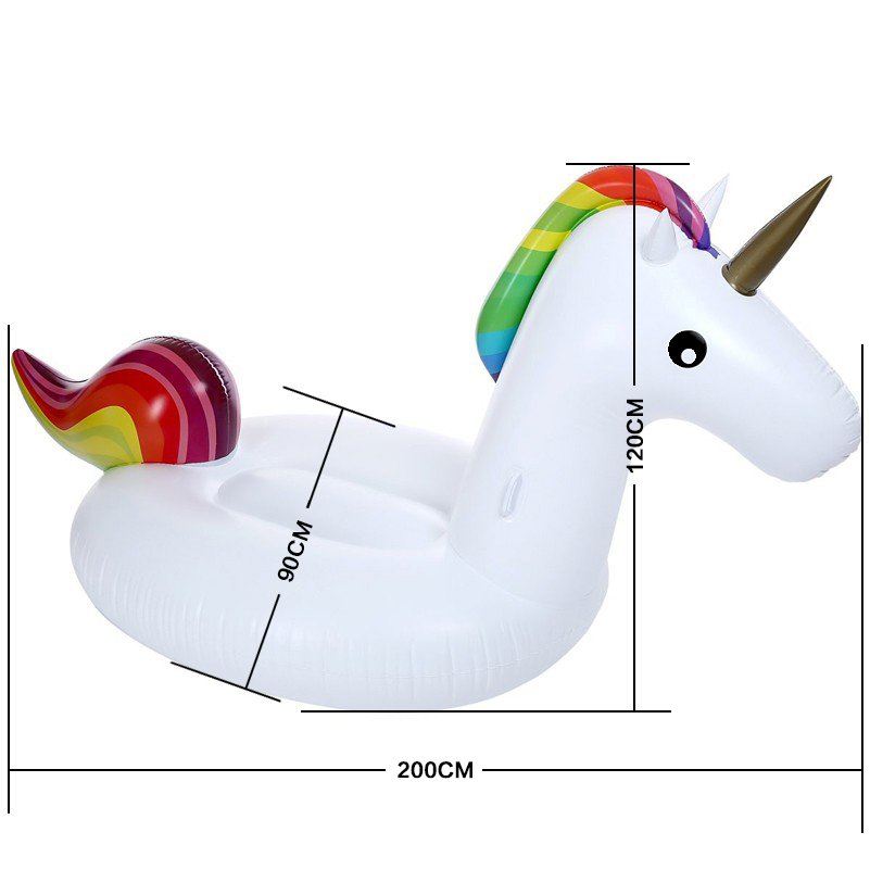 Summer Giant Inflatable Flamingo Pool Float White Swan Lifebuoy Lounge Island Toy Raft - 4