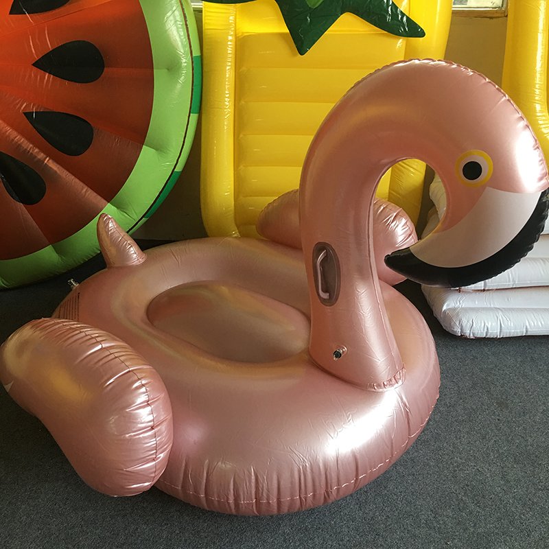 Summer Giant Inflatable Flamingo Pool Float White Swan Lifebuoy Lounge Island Toy Raft - 5